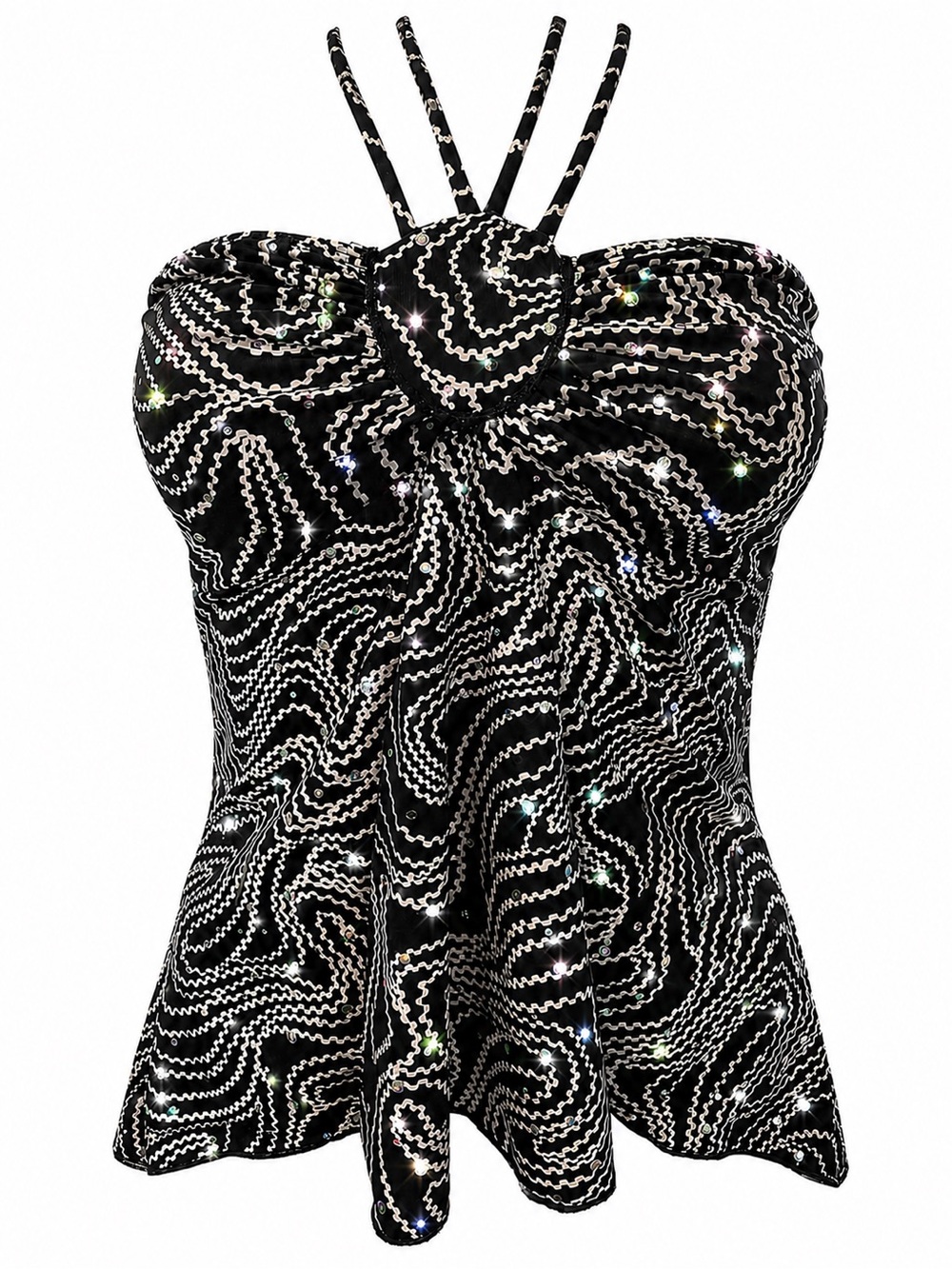 ✨ Endless Sun Rhinestone Embellished Halter Top | SIZE SMALL ✨
